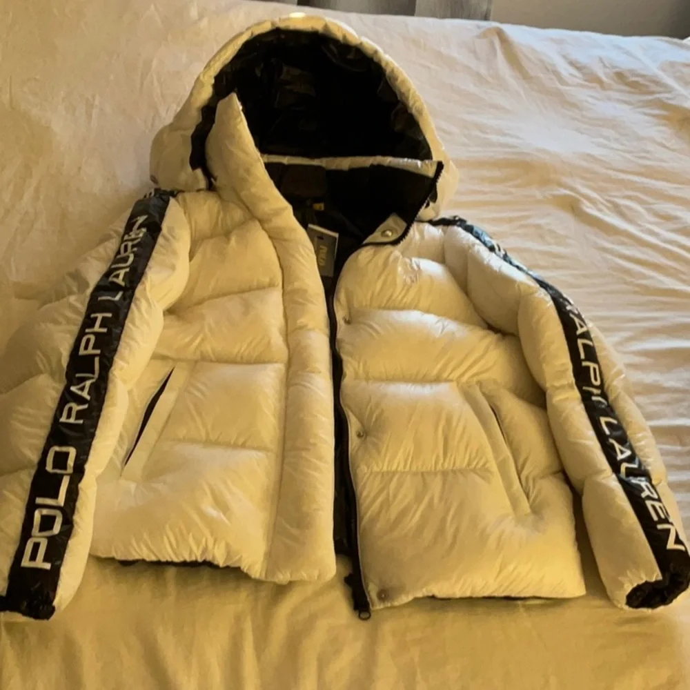 POLO RALPH LAUREN BIG PONY WOMEN’S LOGO DOWN PUFFER HOODIE JACKET /SIZE MEDIUM - Picture 3 of 16